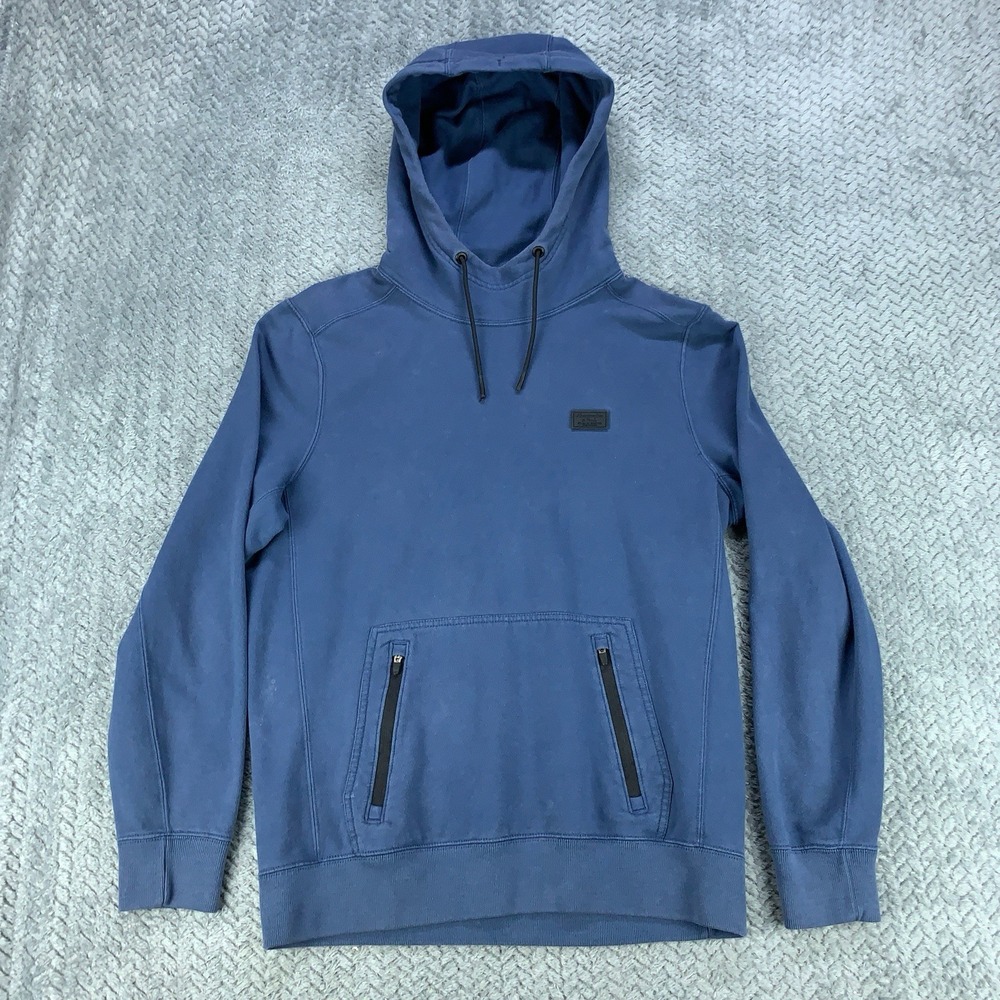 Abercrombie & Fitch Hoodie Men's Small Blue Pullover Kangaroo‎ Pocket Stretch